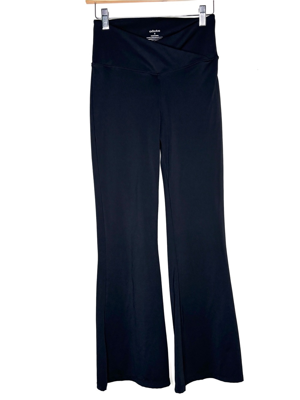 Black Boot-Cut Flare Yoga Pants High Rise Crossover Size Small NWOT NEW